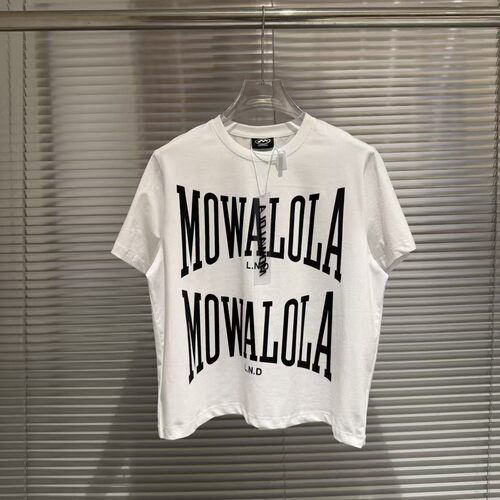 Mowalola 白色Double Sweat T恤修身 yvl风格视觉系男女同款