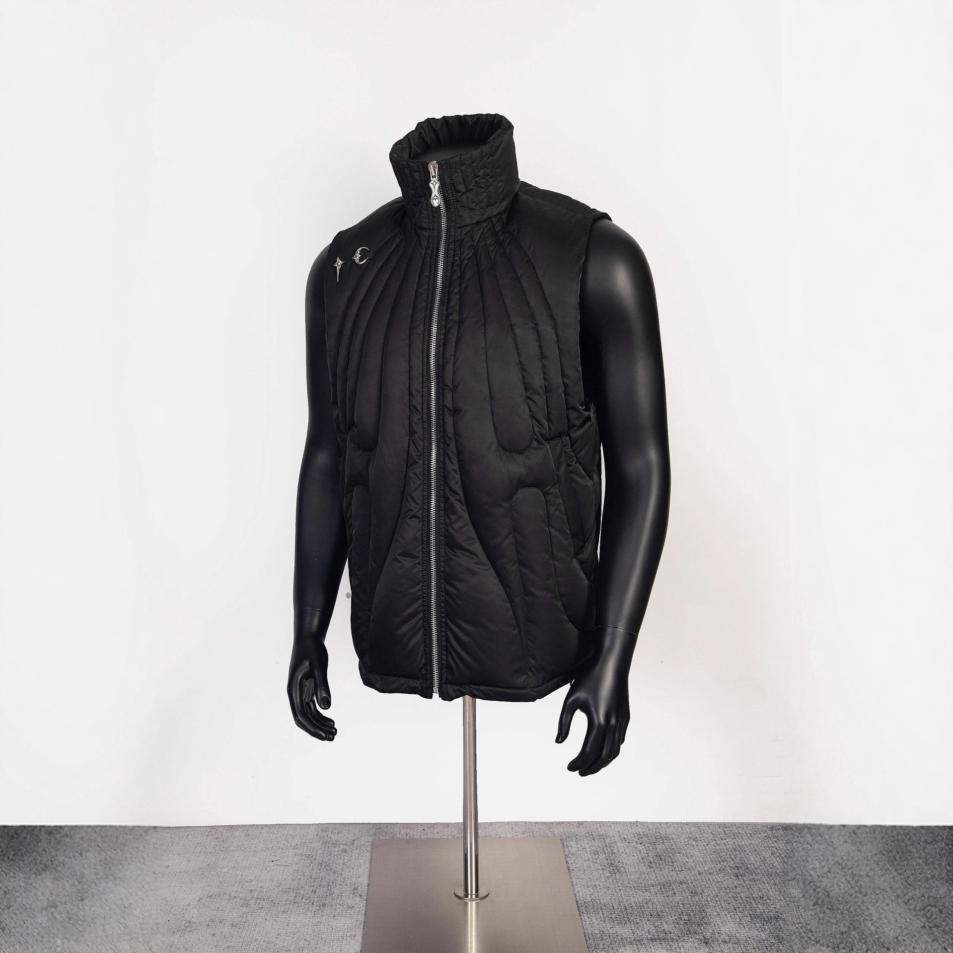 Thug Club潮牌星月饰品背心外套朴宰范高街男女宽松休闲羽绒马甲