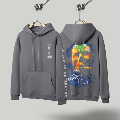 Travis Scott x Rolling Loud 联名款 Seeing is Believing 帽衫