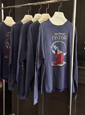 SAINT Mxxxxxx Disney FANTASIA TEE 25SS 联名迪士尼T恤长袖