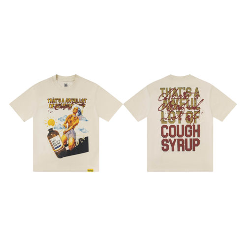 That's A Awful Lot of Cough Syrup 夏季女郎紫水印花短袖T恤