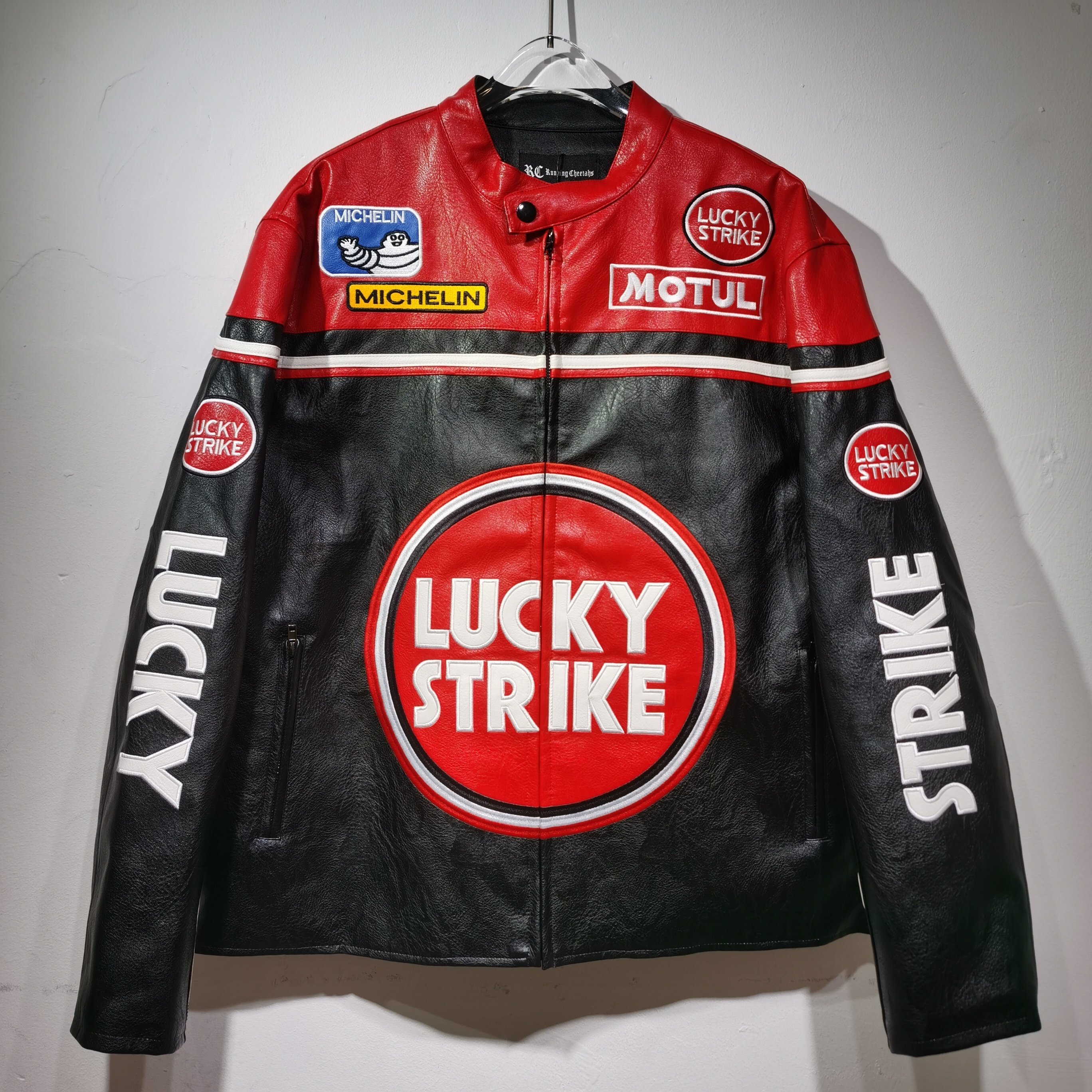 现货古着Vintage 七冠王的梅奔F1同款美式复古赛车服穿搭夹克外套
