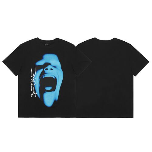 Travis Scott Utopia IV Tee 乌托邦惊讶蓝脸T恤
