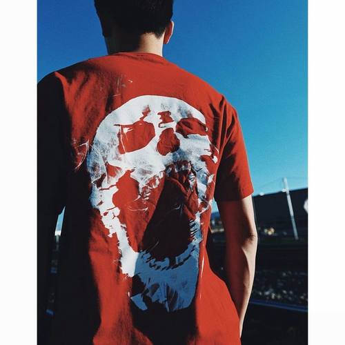 【现货】Revenge SMOKE TEE RED GREY大红烟雾新年限定T恤短袖