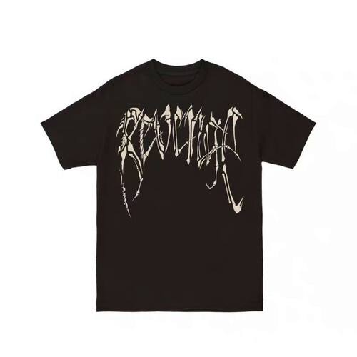 Revenge Black Bones XXXTENTACION反光骷髅骨头短袖 男女圆领T恤