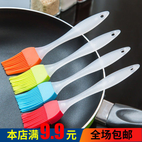 厨房烙饼耐高温分体式硅胶油刷子水晶手柄烧烤刷蛋糕厨房烘焙工具