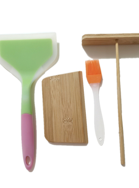 竹蜻蜓耙子刮板硅胶铲子刷刮刀工具摊杂粮煎饼果子厨家用烙饼神器