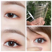 涵贝尔细长窄款 蕾丝网格双眼皮贴素颜自然单面网纱深肤肉色女无痕