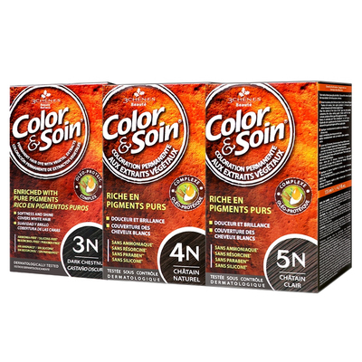 三橡树植物染发剂天然无刺激