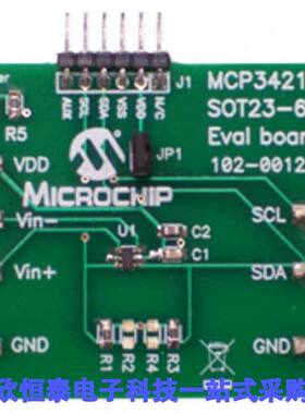 MCP3421EV开发板 《 BOARD EVAL FOR MCP3421 SOT23-6    》