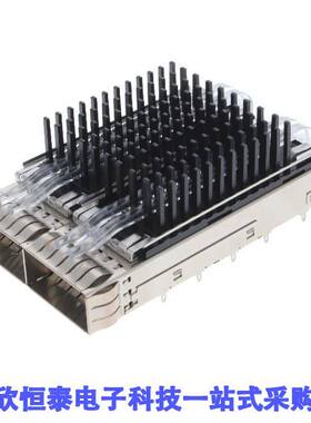 2-2170808-3连接器 《 CONN QSFP28 CAGE 1X2 W/HSINK R/A    》