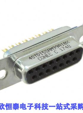 4STD15SAM99A10X连接器 《 CONN D-SUB RCPT 15P SLDR CUP    》