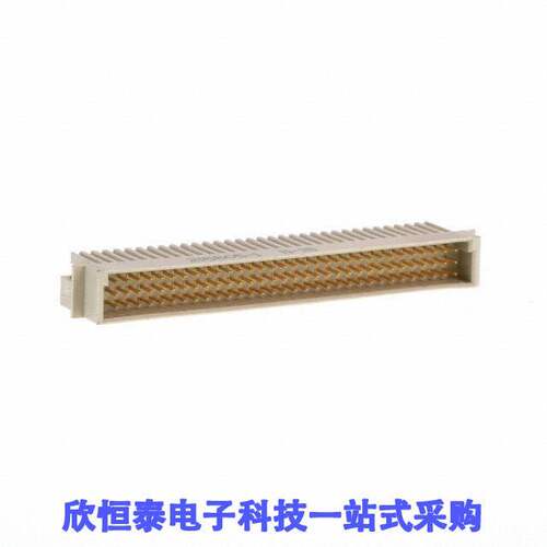 215605-1连接器 《 CONN DIN PLUG 96POS PCB RA GOLD    》
