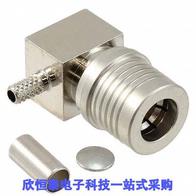 1408336-1连接器 《 CONN QMA PLUG R/A 50 OHM SOLDER    》