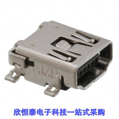 1734327-2连接器 《 CONN RCPT USB2.0 MINI A SMD R/A    》