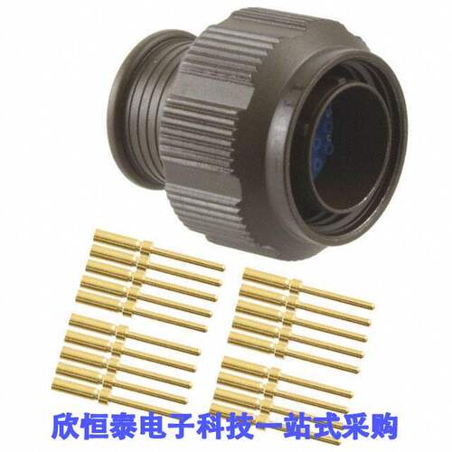 MKJ1A6W9-19PA连接器 《 CONN PLUG MALE 19POS GOLD CRIMP    》