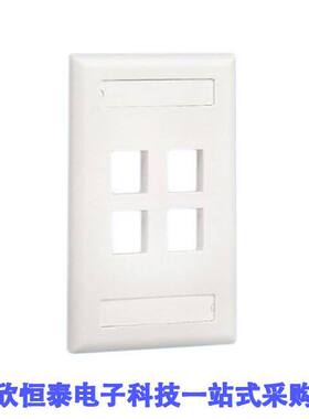 NK4FIGY连接器 《 FACEPLATE SNGL GANG 4PORT GRAY    》
