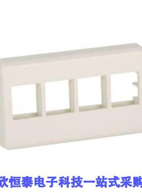 NK4MFWH连接器 《 FACEPLATE 4PORT WHITE    》