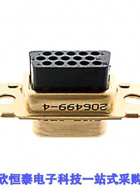 206499-4连接器 《 CONN D-SUB HD HOUSING RCPT 15POS    》