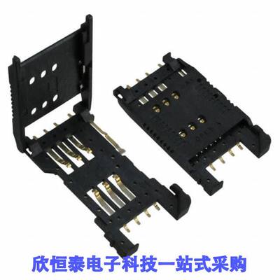 SF7W008S1AR900连接器 《 CONN SIM CARD HINGED TYPE R/A    》