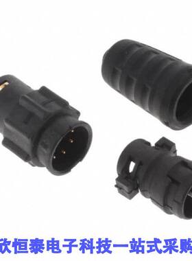 SL404MX连接器 《 CONN PLUG MALE 4POS SILVER SLDR    》