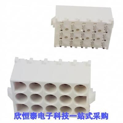 350738-4连接器 《 CONN HEADER VERT 15POS 6.35MM    》