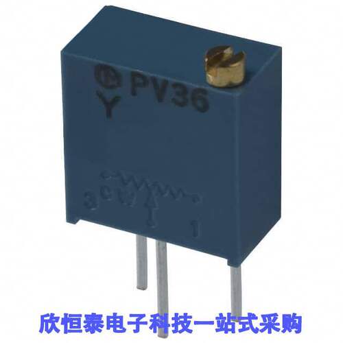 PV36Y502C01B00电位计 《 TRIMMER 5K OHM 0.5W PC PIN TOP    》