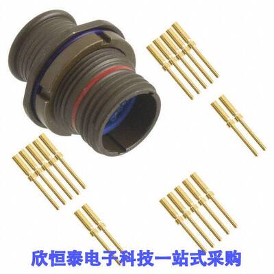 MKJ1A7W9-19PA连接器 《 CONN RCPT MALE 19POS GOLD CRIMP    》