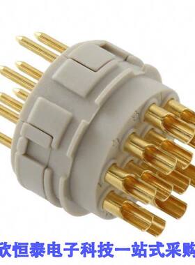 1596856连接器 《 CONN MALE INSERT 12P SOLDER CUP    》