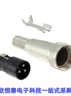 SL403MX连接器 《 CONN PLUG MALE 3POS SILVER SLDR    》