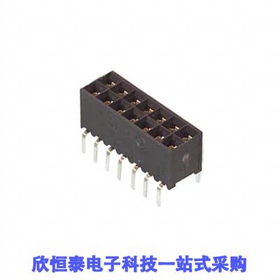 534267-1连接器 《 CONN RCPT 14POS 0.1 GOLD PCB    》