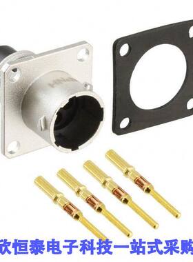 RT00104PNH-K连接器 《 CONN RCPT MALE 4POS GOLD CRIMP    》