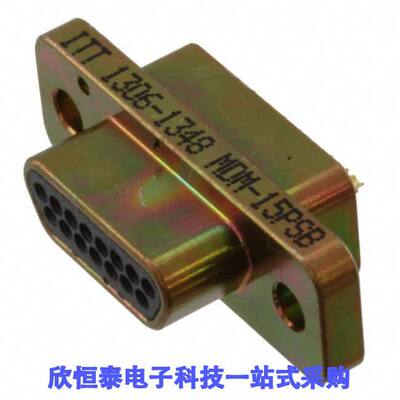 MDM-15PSB连接器 《 CONN MICRO-D PLUG 15POS PNL MNT    》