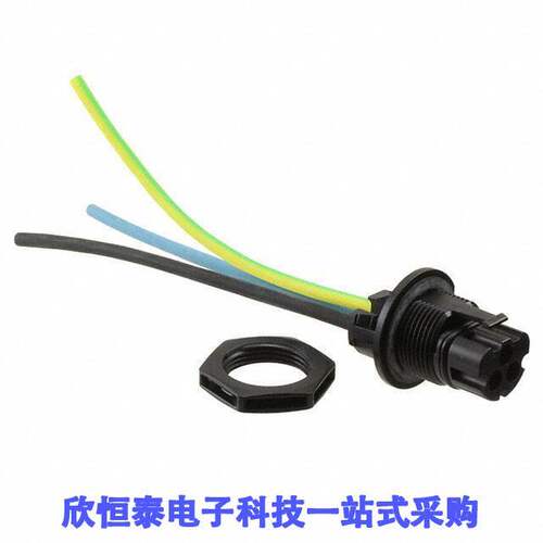 1409219连接器 《 CONN PLUG MALE 3P WIR LEAD 0.49'    》