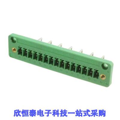 1829468连接器 《 TERM BLK HEADER 15POS GREEN    》