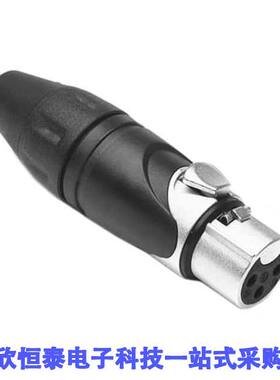 AX3F连接器 《 CONN PLUG FMALE XLR 3P SLDR CUP    》