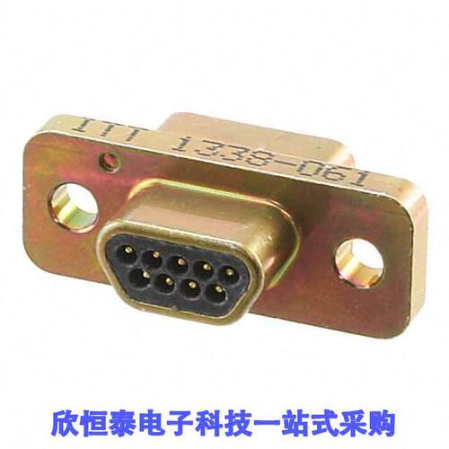 MDM-9PSB连接器 《 CONN MICRO-D PLUG 9POS PNL MNT    》