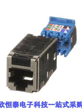 CJS6X88TGY连接器 《 CATEGORY 6A, RJ45, 10 GB/S, 8-PO    》