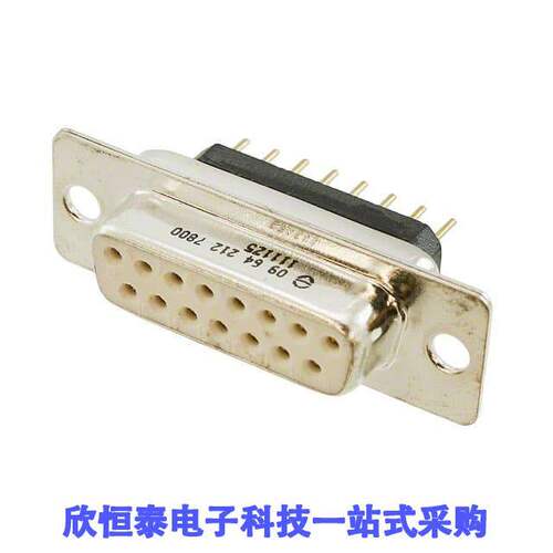 09642127800连接器 《 CONN D-SUB RCPT 15POS VERT SLDR    》