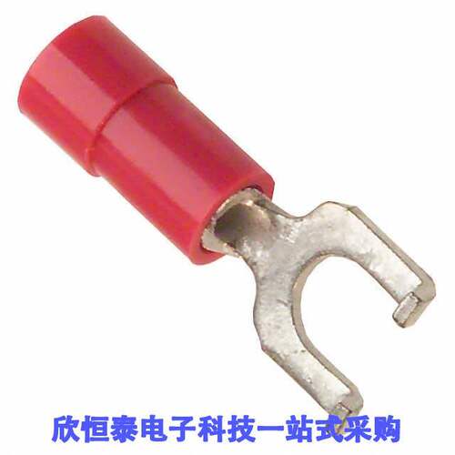 0191210007连接器 《 CONN SPADE TERM 18-22AWG #8 RED    》