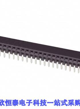 2-535512-5连接器 《 CONN RCPT 40POS 0.1 GOLD PCB R/A    》