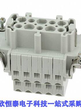 09330102772连接器 《 INSERT FEMALE 10POS+1GND PUSH IN    》