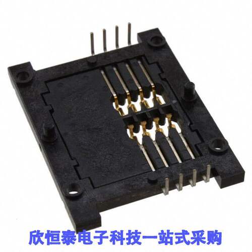 7832C0425X01LF连接器 《 CONN SMART CARD PUSH-PULL R/A    》