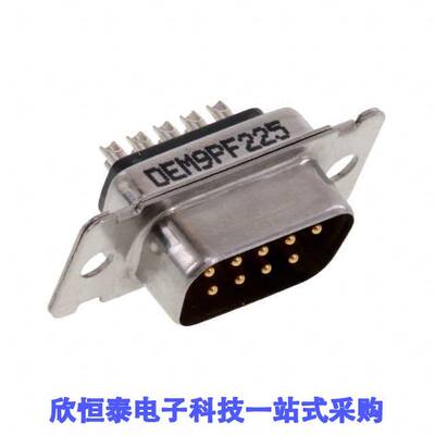DEM9PF225连接器 《 CONN D-SUB PLUG 9POS PNL MNT    》