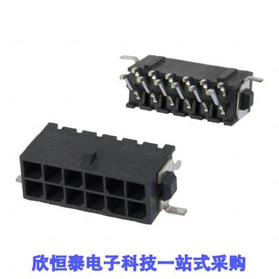 4-794627-2连接器 《 CONN HEADER SMD R/A 12POS 3MM    》