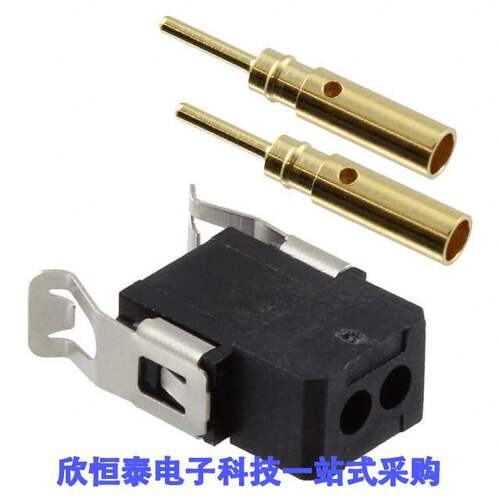 M80-8090205连接器 《 CONN PLUG 2POS CRIMP 22AWG GOLD    》