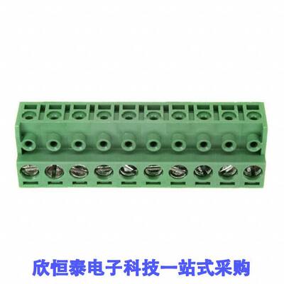 1-282830-0连接器 《 TERM BLO【 PLUG 10POS 90DEG 5MM    》