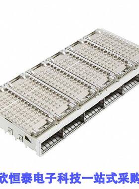 2143330-1连接器 《 CONN QSFP+ CAGE 1X6 W/HSINK R/A    》