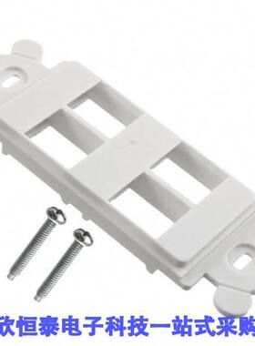 NK4RMFWH连接器 《 MOD FRAME SNGL GANG 4PORT WHITE    》