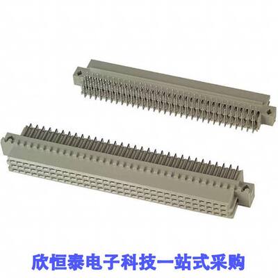 5650462-5连接器 《 CONN DIN RCPT 96POS PCB RA GOLD    》